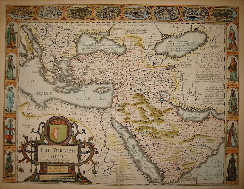 Speed John (1552-1629) The Turkish Empire. Newly Augmented by Iohn Speed 1676 1676 Londra